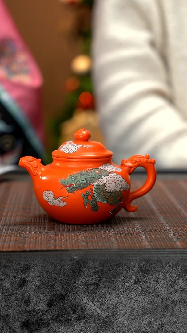 【闪购商品】紫砂茶壶南红玉砂 莲子 PHJ