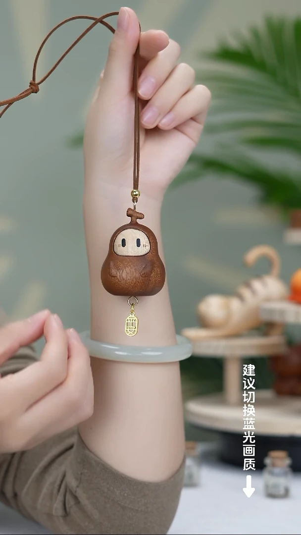 （新品首发）木质拼接福禄车挂件