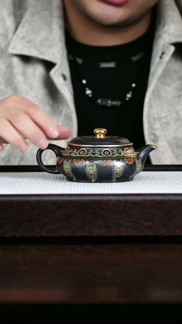 茶壶紫砂珐琅彩明炉260cc