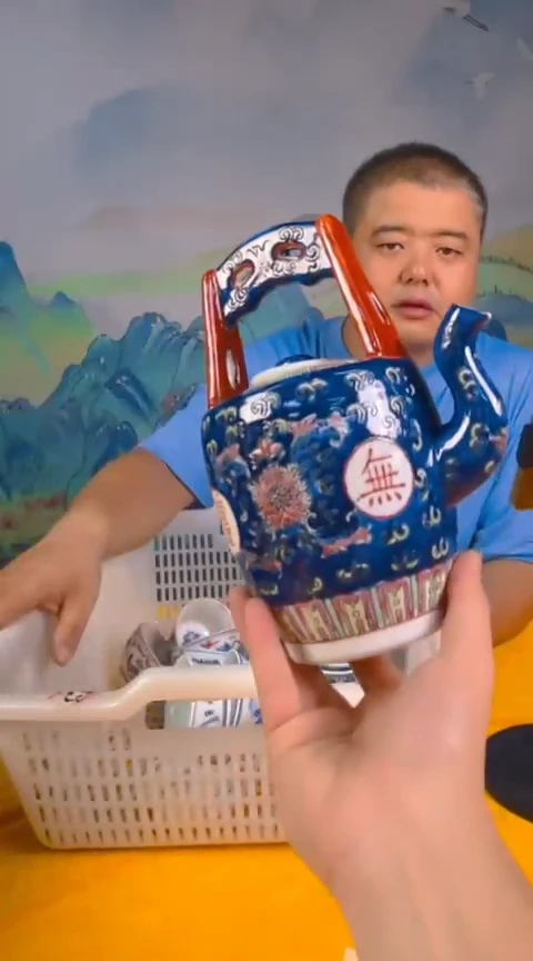 摆件景德镇陶瓷青花摆件36