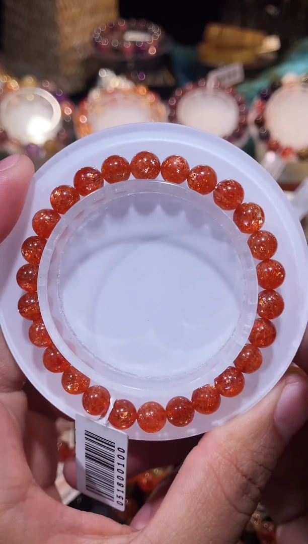 未镶嵌手串日光石金太阳单圈7m+