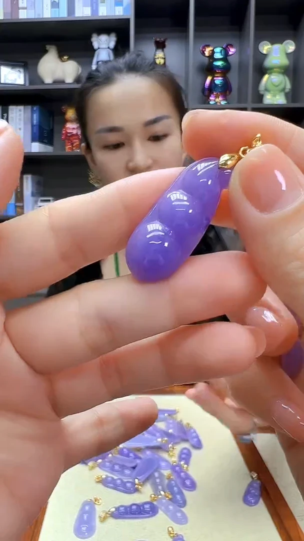 翡翠14K金镶嵌颈饰丹丹diy劲饰