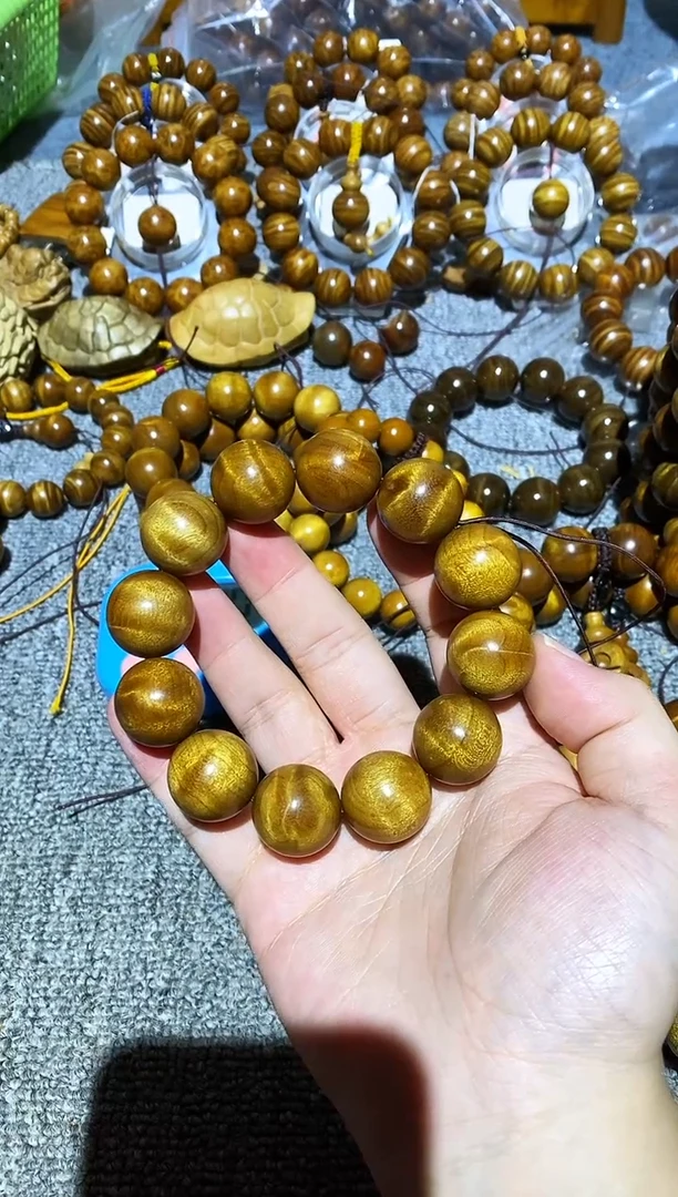 手串/手链楠木（金丝楠）随*小叶桢楠水波纹2.0手串