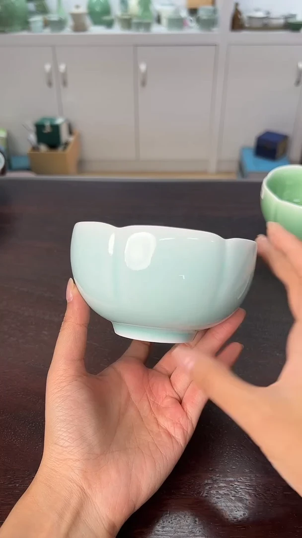 龙泉云间青瓷小米茶器