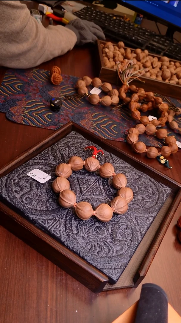 手串橄榄核2325三花梅林铁核