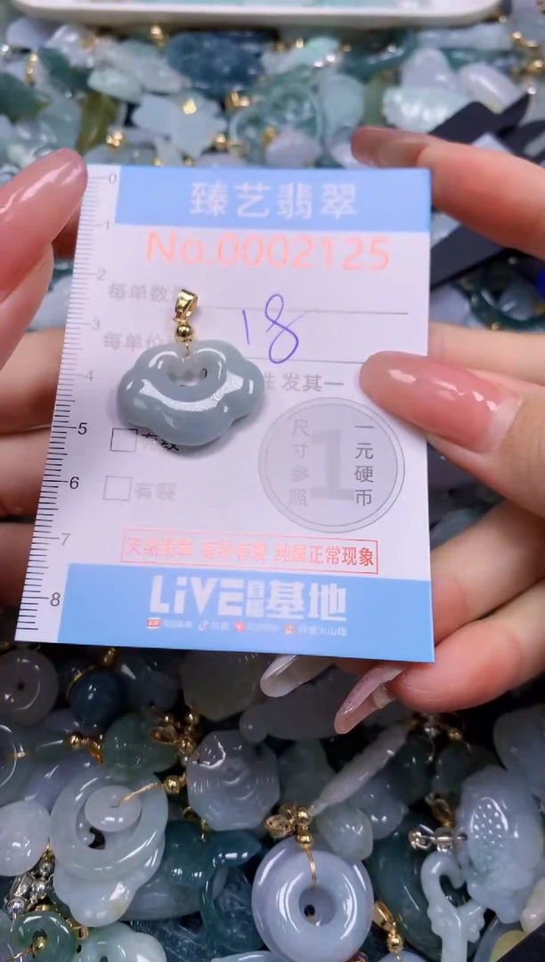 翡翠未镶嵌吊坠(不含链)2125