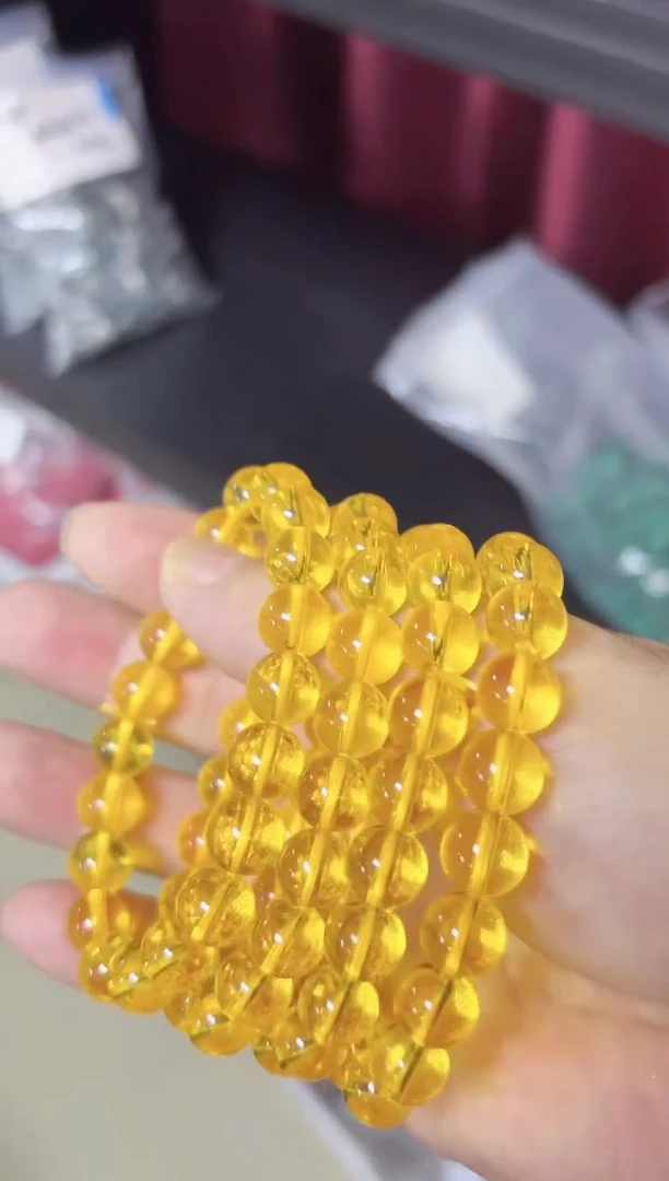 589号卡10mm暴力黄色手串