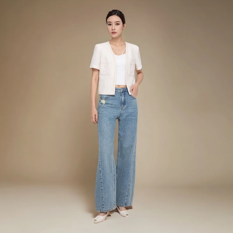 【小余专属】INnaeydn茵嘉牛仔裤24101389