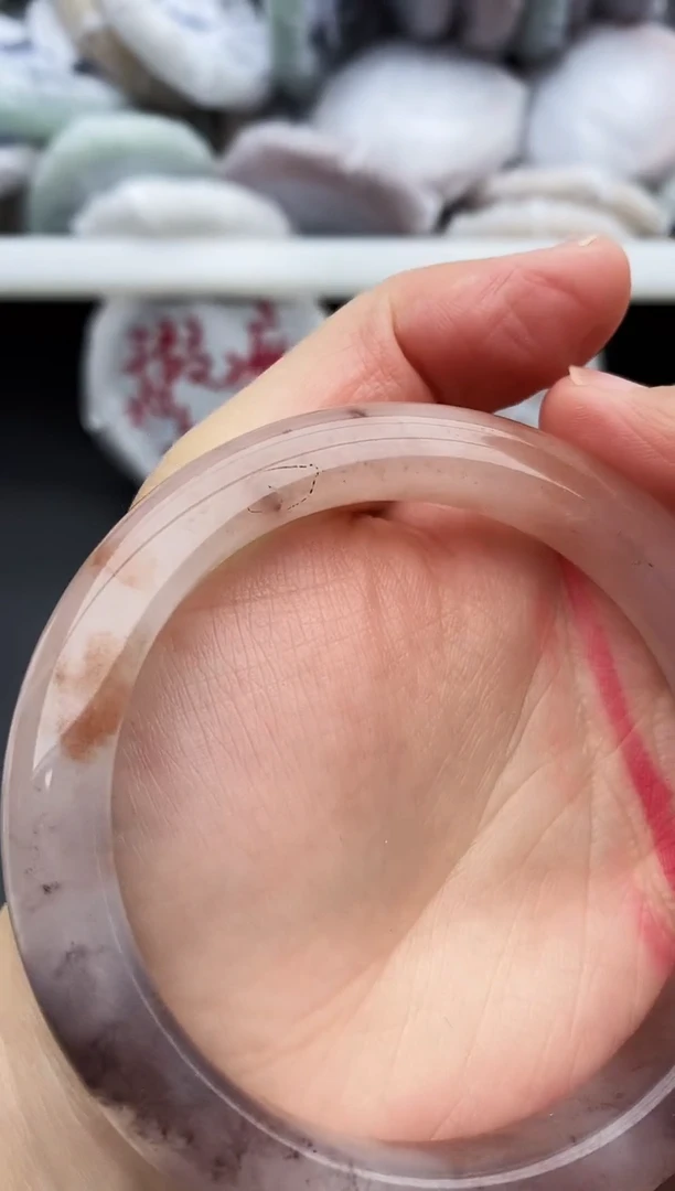 未镶嵌手镯石英质玉瑕疵42+59/60
