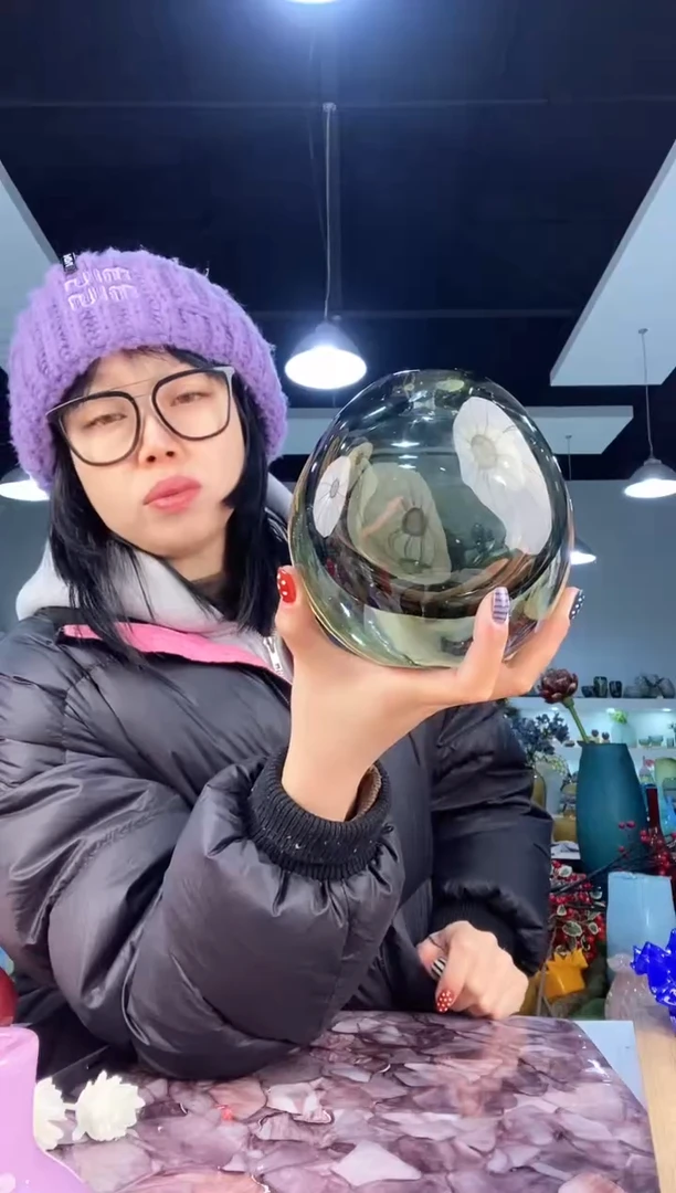 【闪购商品】琉璃慕忆家花瓶微瑕