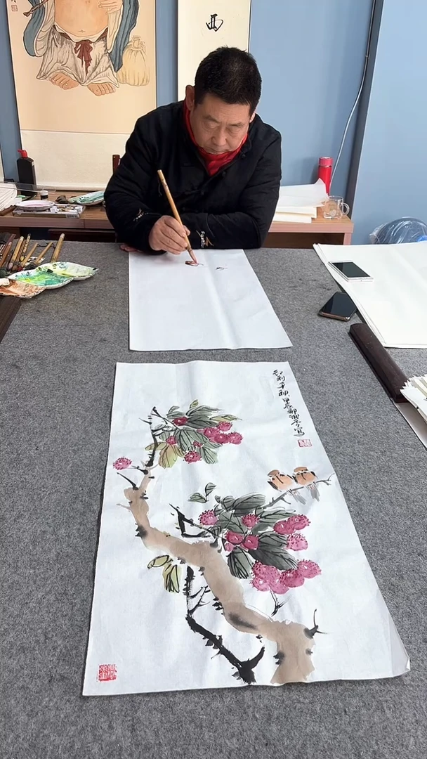 【闪购商品】国画红荔千秋、手绘、