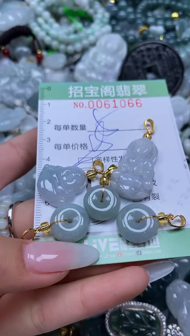 【闪购商品】翡翠颈饰未镶嵌闪购0061066多样性发其一