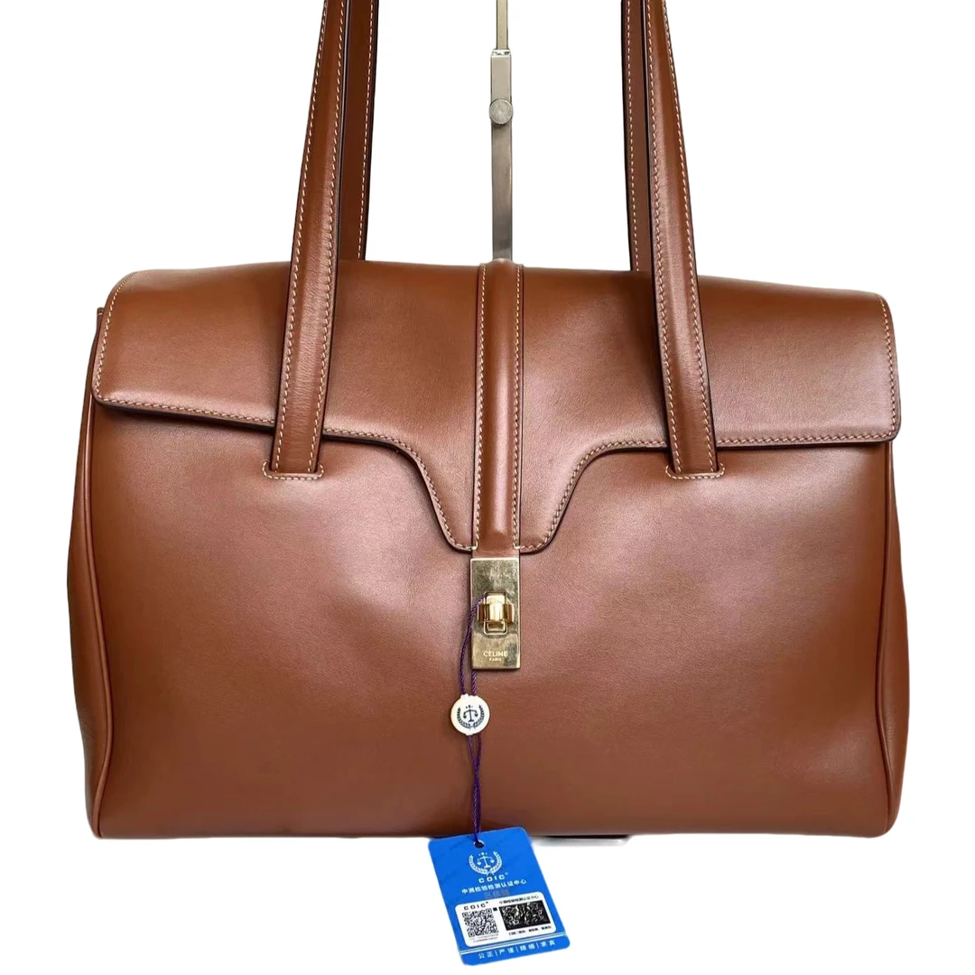 95新 Celine/思琳 Celine/思琳 棕色soft16单肩包bwz10808