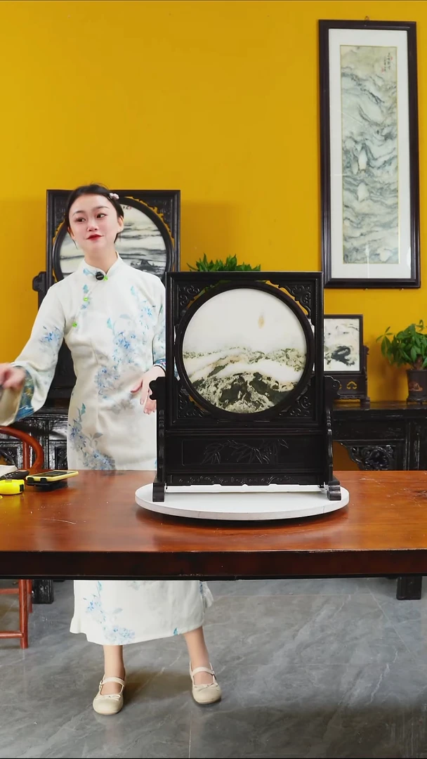 石材天然大理石画摆件