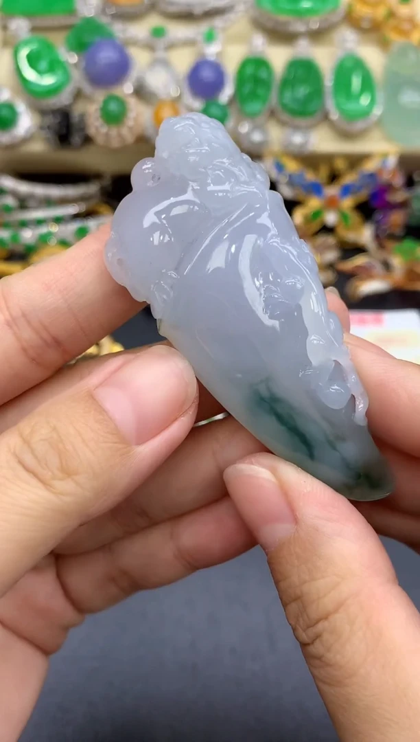 颈饰未镶嵌翡翠365-中国好珍宝