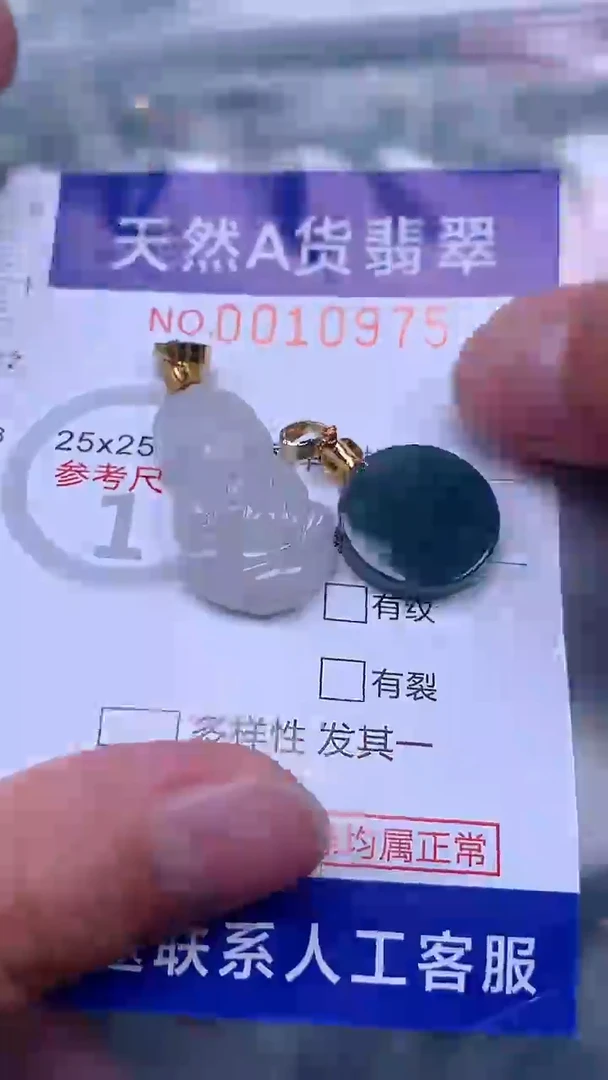 翡翠未镶嵌吊坠(不含链)1