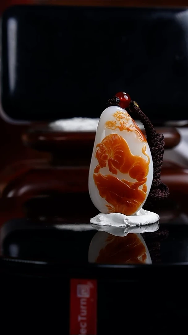 和田玉未镶嵌挂件文*1