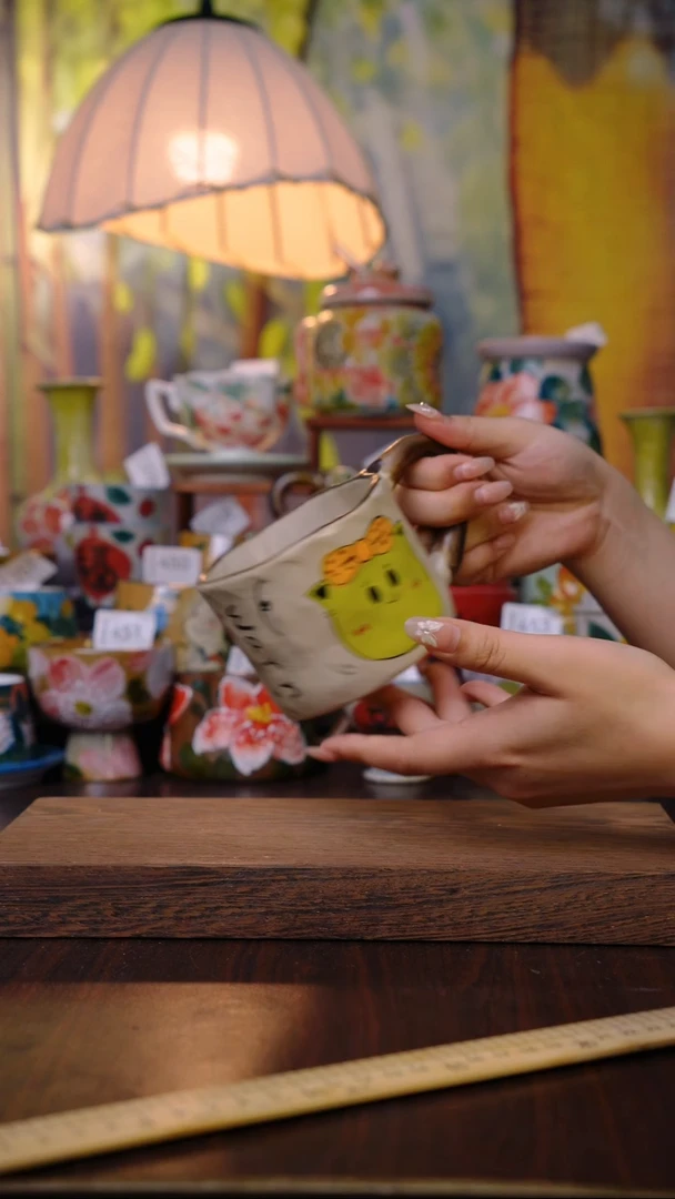 摆件泥垚手作 景德镇手工手绘器物