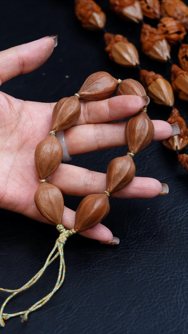 橄榄核吊坠17原皮素串