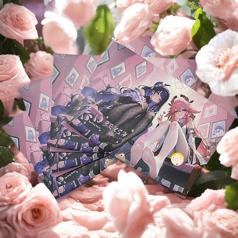 拆盒 淘卡 《春日Crush》斯哈妹卡A5大卡卡牌盲盒默认代拆