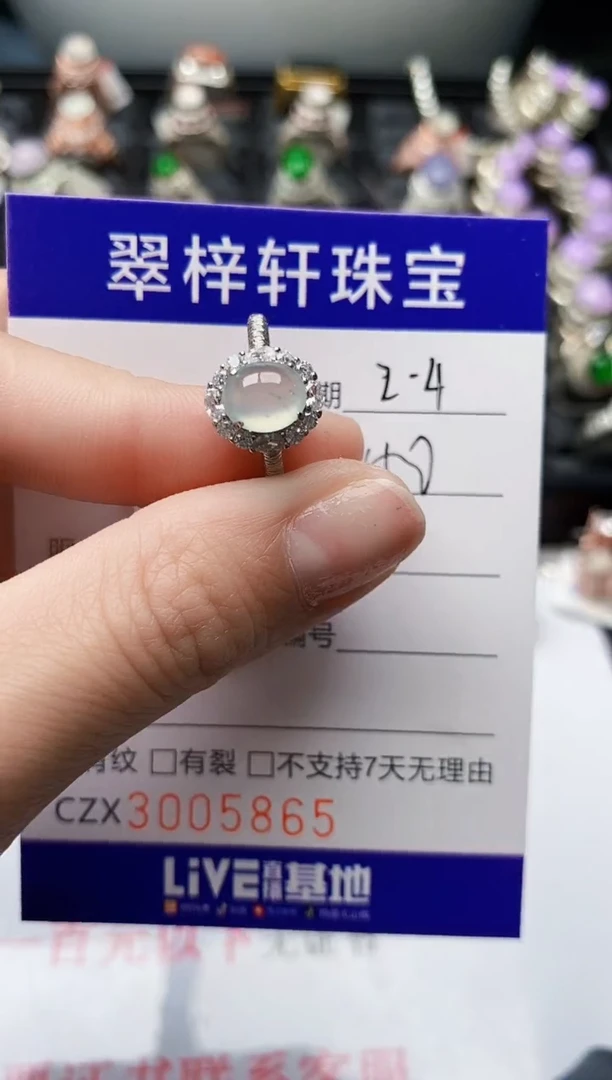 【闪购商品】翡翠戒指银S925镶嵌/5865