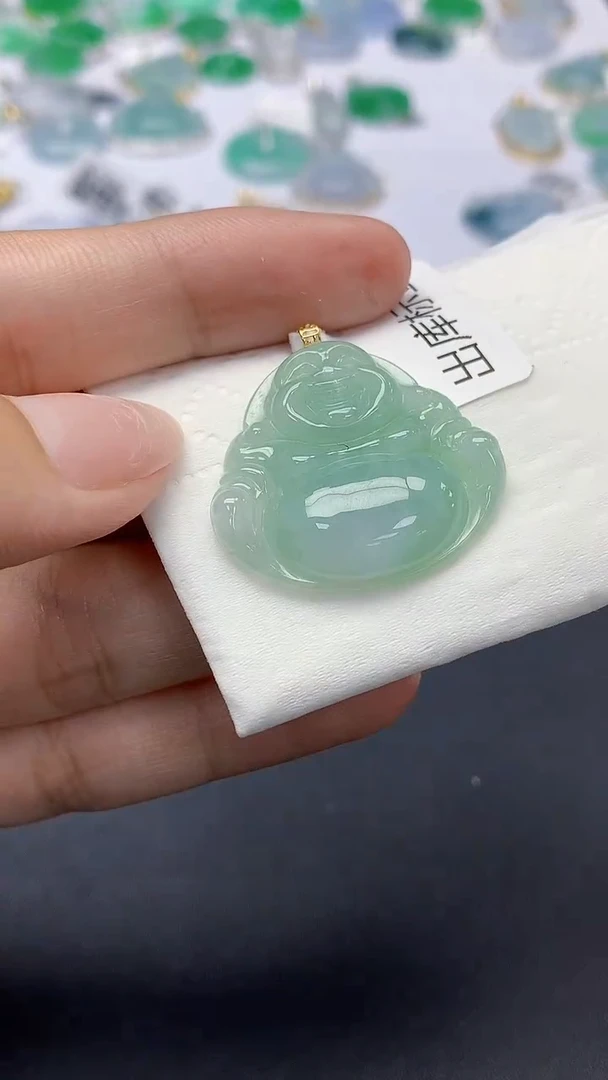 翡翠未镶嵌颈饰天然缅甸a货翡翠