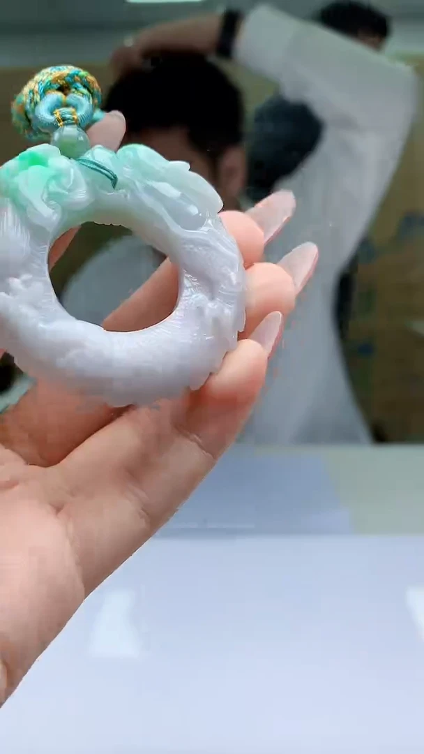 【闪购商品】定制翡翠未镶嵌5028ty-毛货挂件54