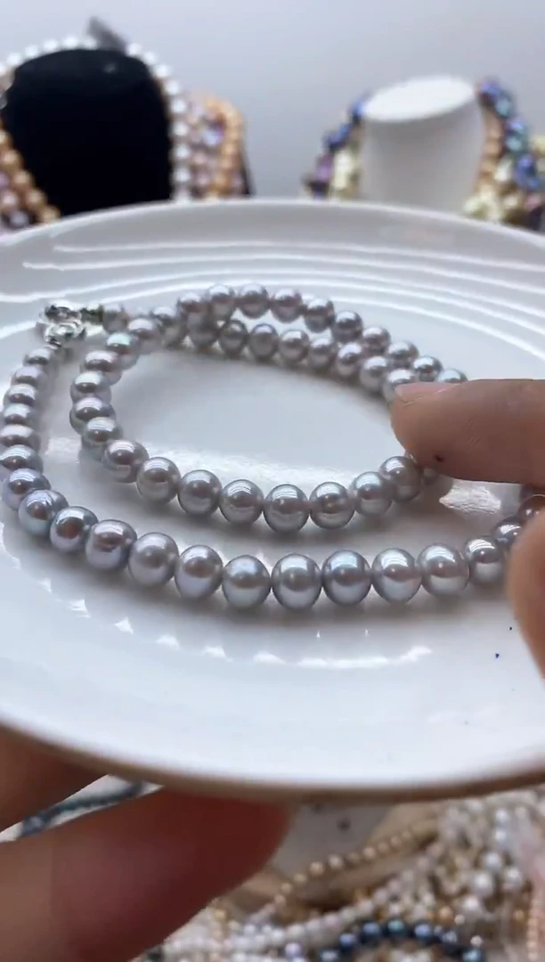 【闪购商品】淡水珍珠颈饰钛钢146