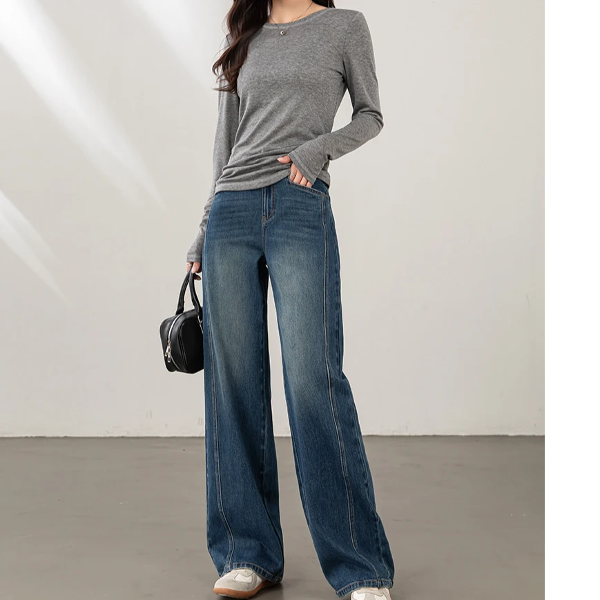 知汝懿360随心弹四面弹阔腿裤