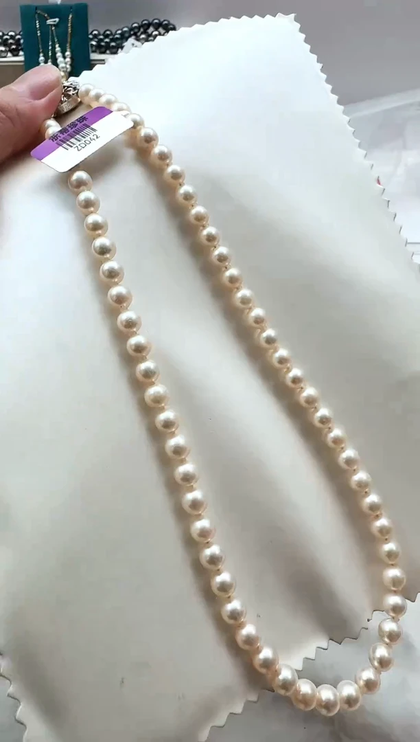 【闪购商品】海水珍珠颈饰银S925镶嵌zd042