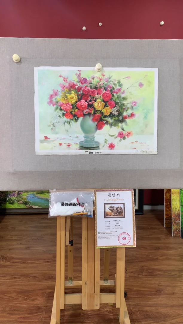油画【30号】朝鲜原创手绘油画【功勋Ⅰ级画家丨孤品佳作】【顺丰包邮】