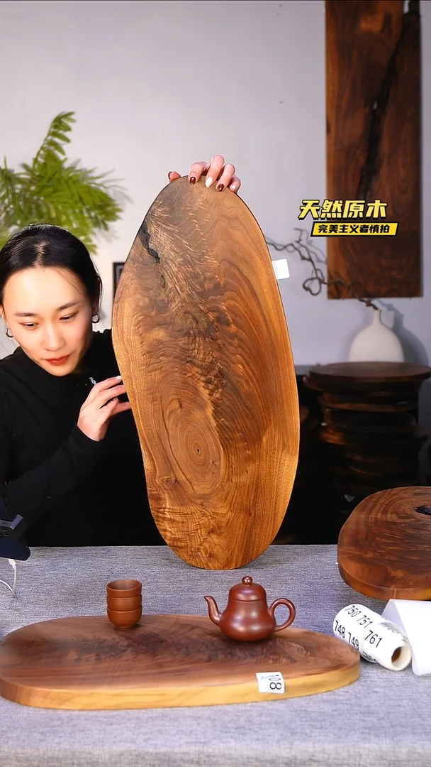 木北美黑胡桃原木.干裂疤结不属于商品质量问题完美主义者慎拍