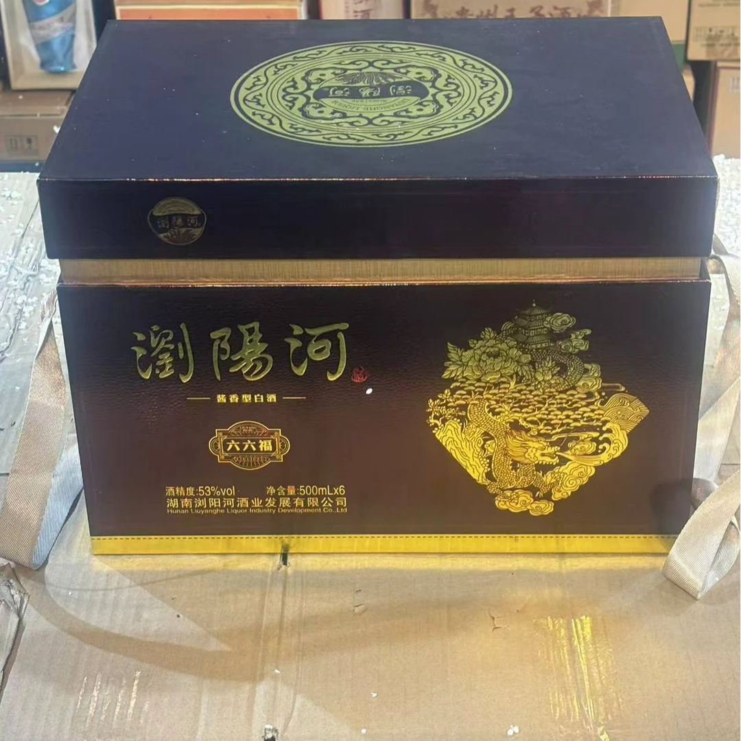 苏冠(一箱6瓶)苏冠浏阳河六六福酱香型白酒53度500ML