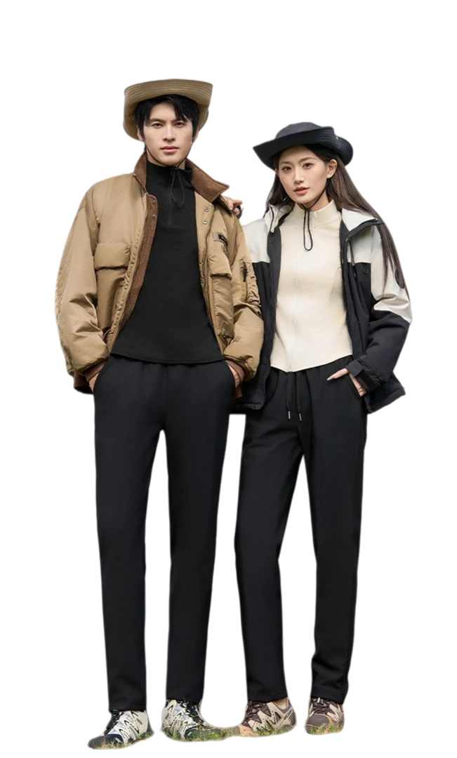 【90白鸭绒】2025新款防风聚热保暖百搭男女同款户外羽绒裤9618