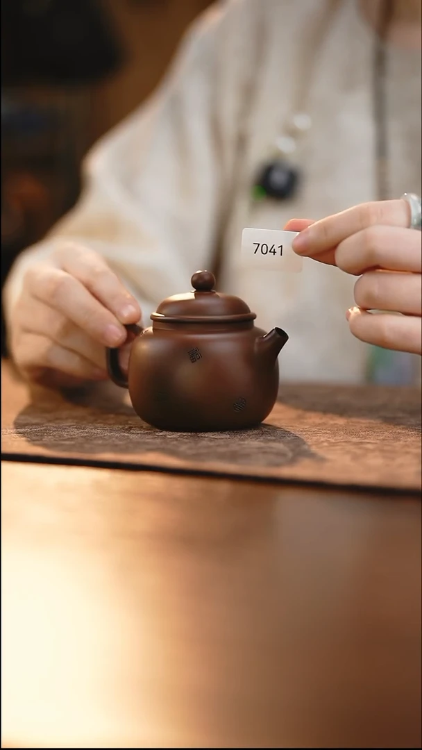 雲梦茶器紫陶茶壶7041