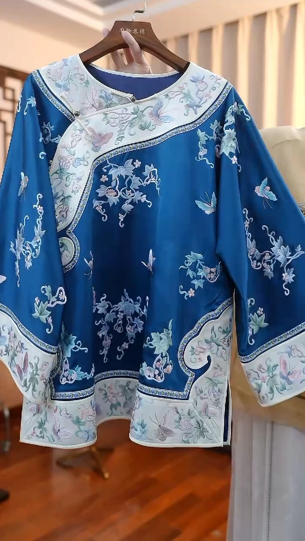 刺绣桑蚕丝非遗苏绣服饰