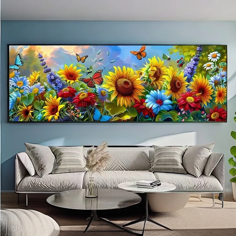 定制十字绣 原创版权 大格T0442向阳而生 300*100 没绣的f1439