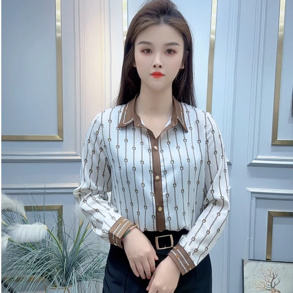 刺绣条纹衬衫女2025春季新款时尚百搭显瘦减龄设计感小众气质衬衣