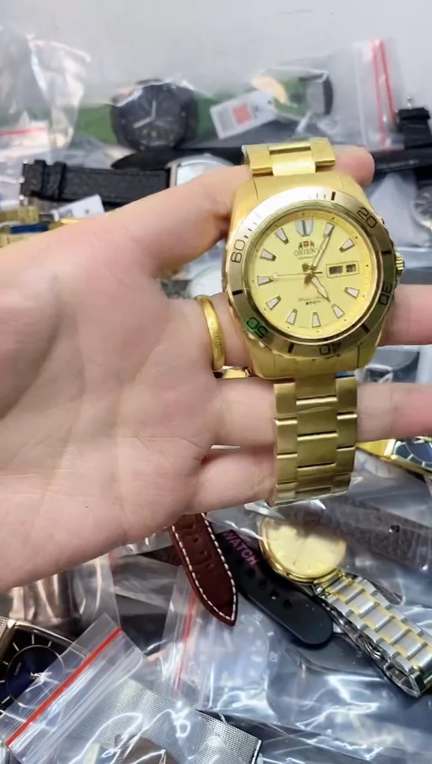 日本东方双狮水鬼全自动机械表