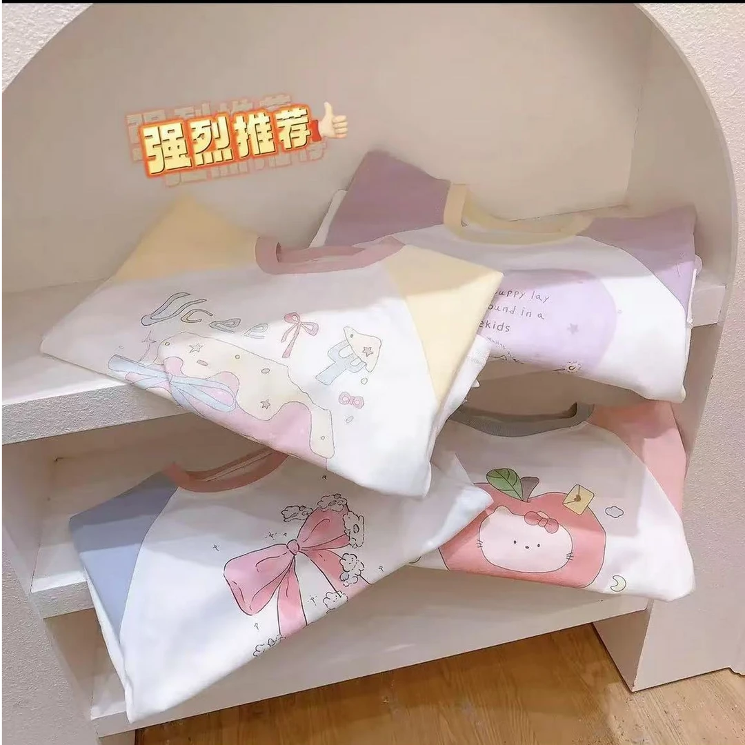 〖001-050〗女宝T恤拉架韩版日系ins百搭碎花时尚休闲夏季洋气甜美