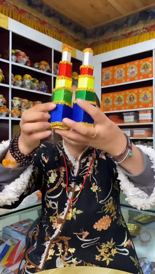 【闪购商品】泥塑五彩香曼扎-与实物略有差异介意者慎拍