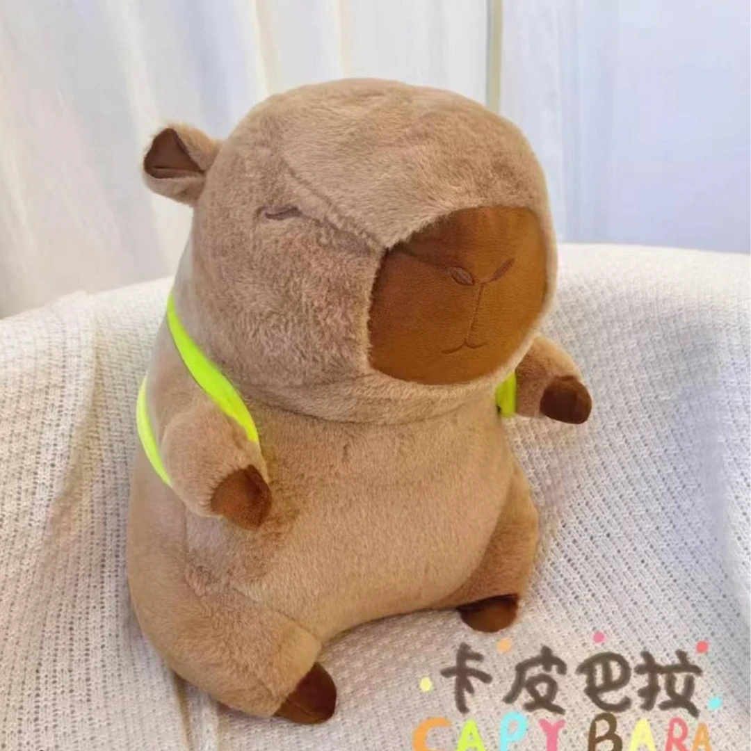 乌龟卡皮巴拉毛绒玩具抱枕一个40cm手工测量误差3cm左右破损补发