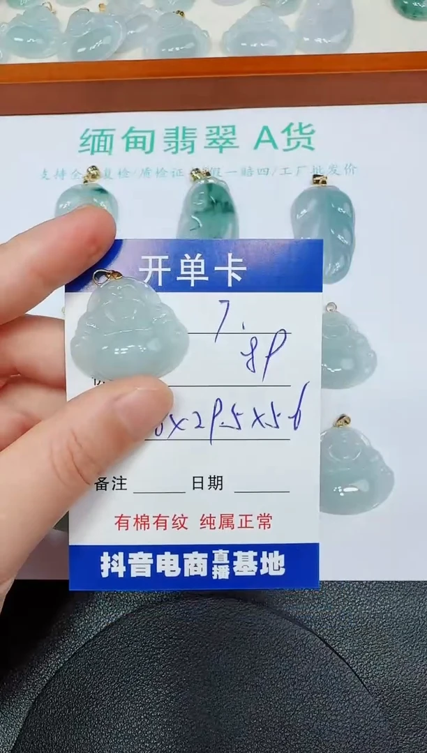 翡翠未镶嵌吊坠(赠链)7