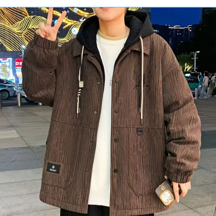 D 001-199 男夹克男士连帽宽松潮流港风ins韩版冬季