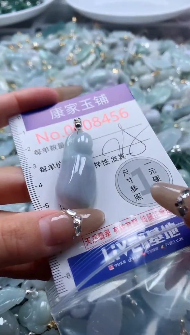 翡翠未镶嵌吊坠(不含链)8456