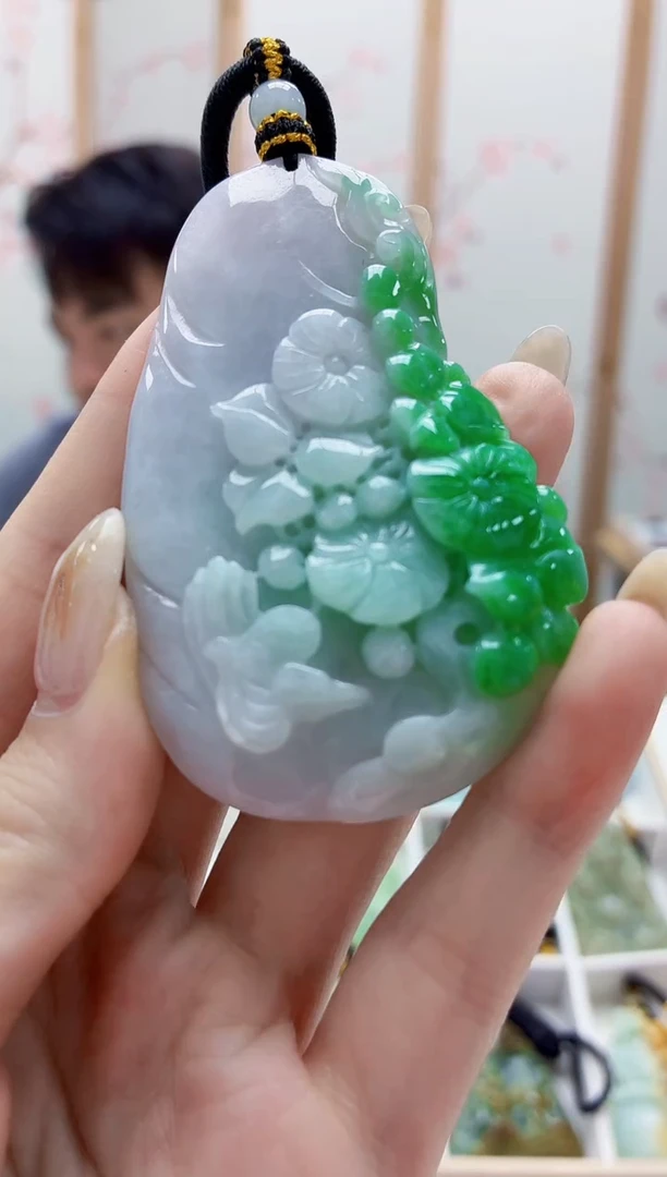 未镶嵌定制翡翠5060jw-毛货挂件49