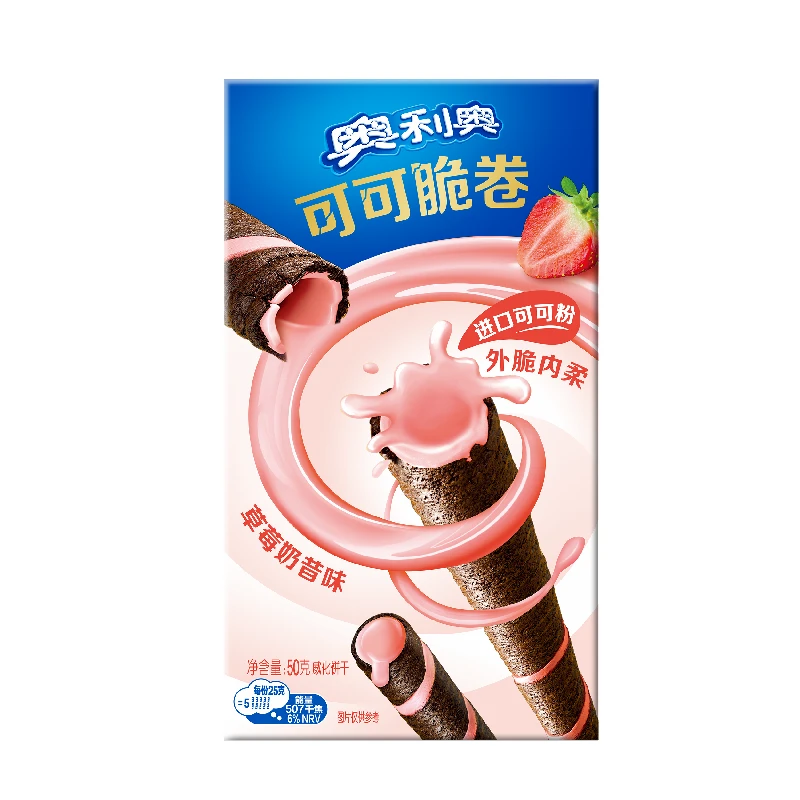 奥利奥可可脆卷红颜草莓味50g