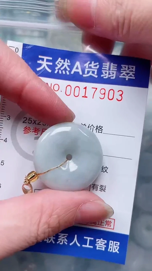 翡翠未镶嵌吊坠(赠链)1