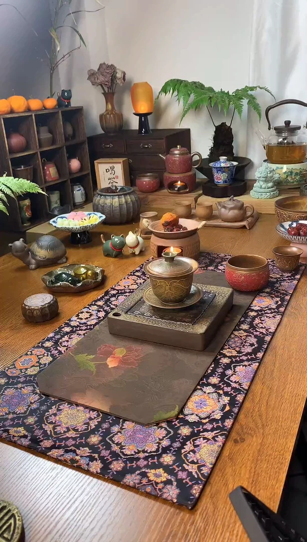 【闪购商品】百雨金刻花三才盖碗