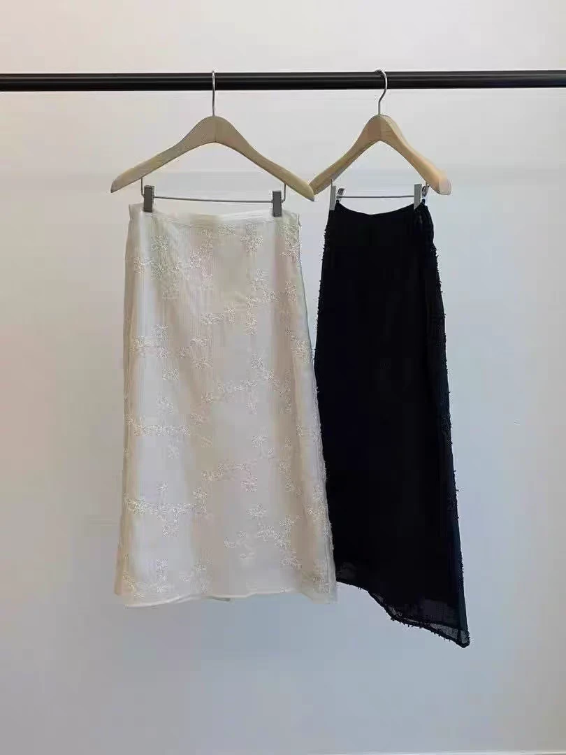 jin 提花舒适显瘦仙女裙半身裙